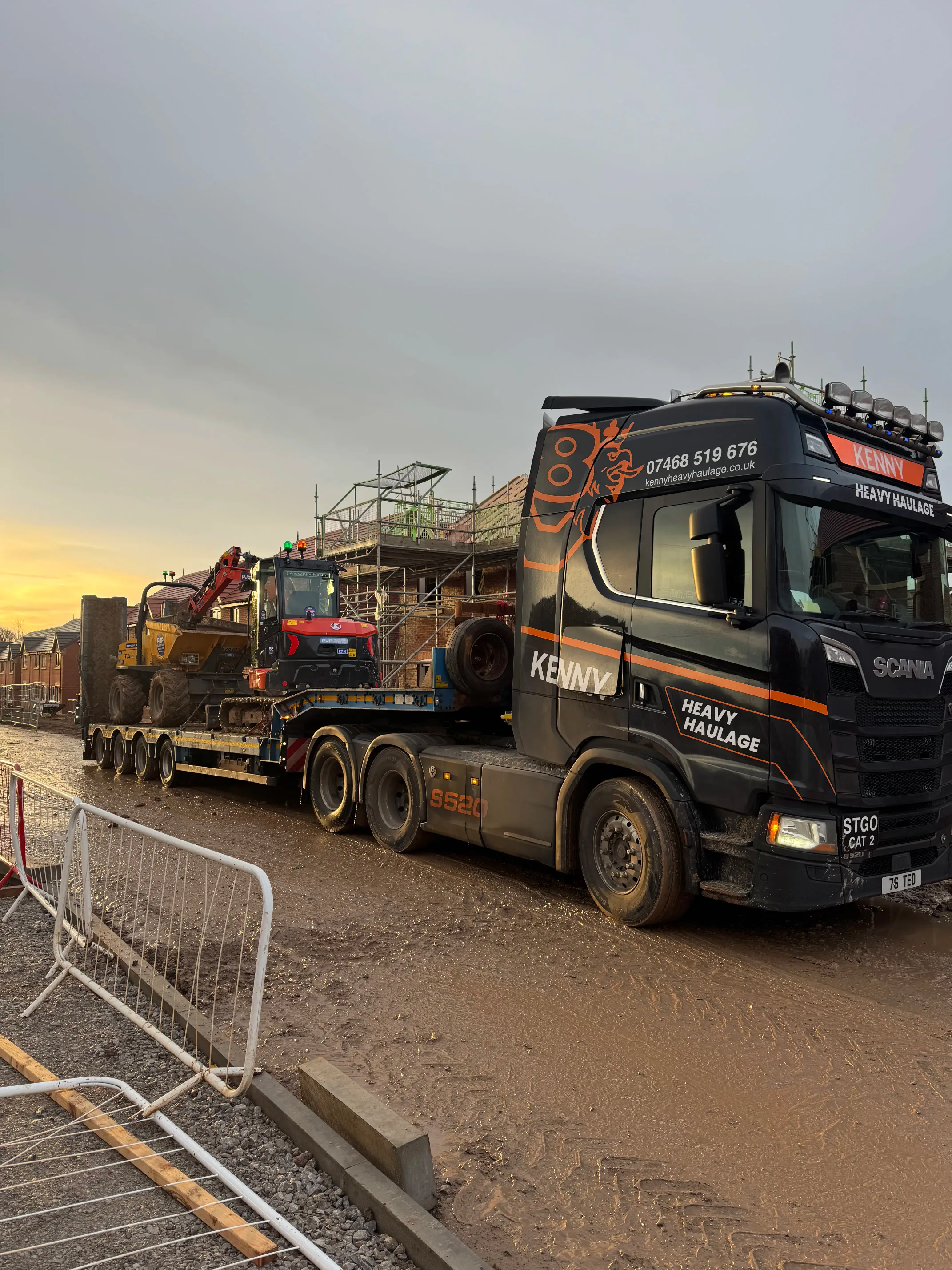 Heavy plant machinery transport - Construction equipment haulage